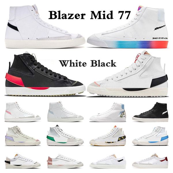 

blazer mid 77 vintage white black running shoes for men women blazers jumbo indigo celetine blue platform mens trainers sneakers size 36-45