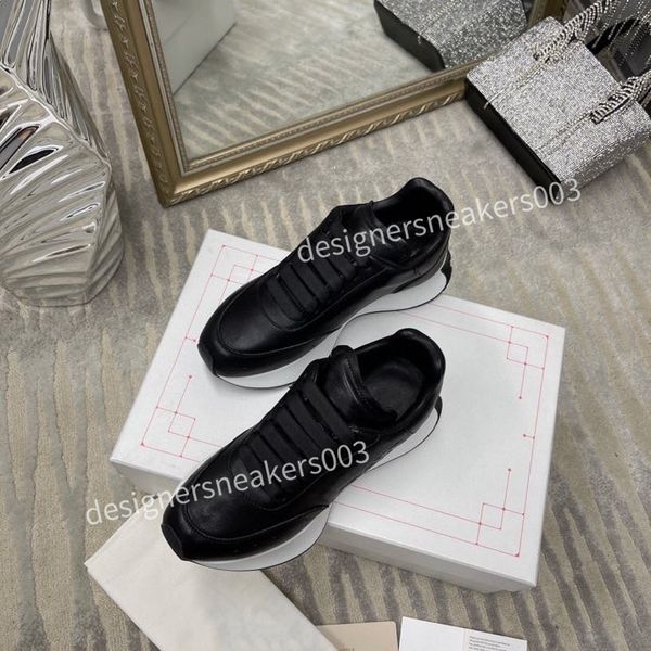 

new brand designer mens casual shoes women rubber flat shoes lace-up sports shoes fashion running shoes soft and comfortable platform shoes, Black