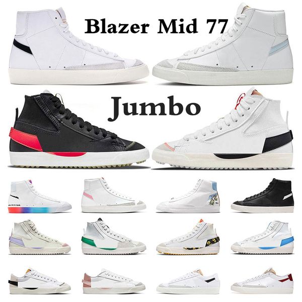 

blazer mid 77 vintage white black running shoes for men women blazers jumbo indigo celetine blue sunset pulse platform mens trainers sneaker
