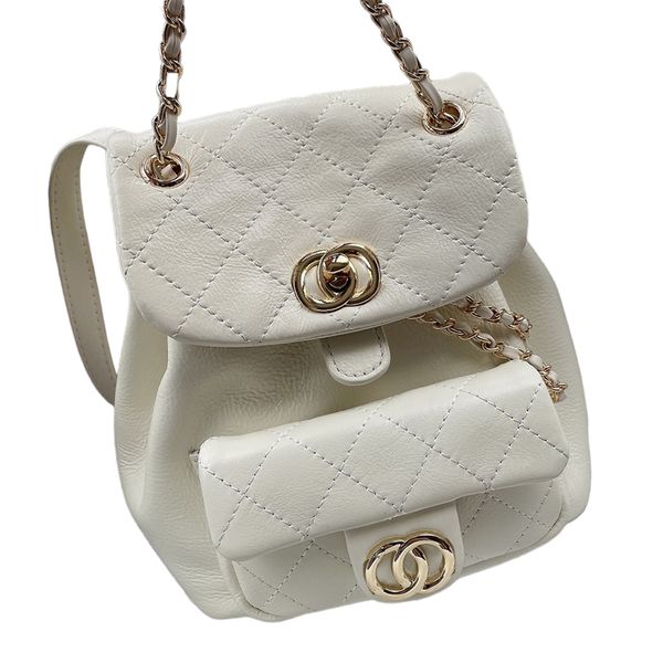 

c* duma backpack bags fashion leather designer bags diamond lattice handbag calfskin plain pochette chains handbags
