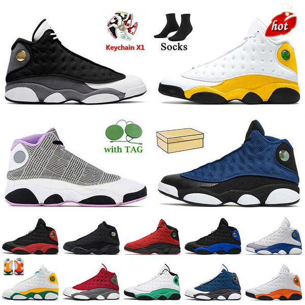 

new og 2023 with box jumpman 13 basketball shoes black flint 13s del sol playground navy university blue black cat court purple starfish wom