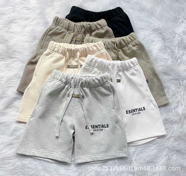 

fashion ess designer short pants fog high street cotton summer shorts ess children's clothing parent-child boys girls loose casual shor, White;black