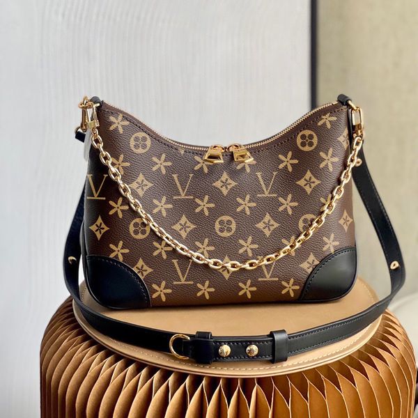 

m45832 brown flower louvis pochette boulogne clutch bag womens mens man genuine leather luxury designers viutonity fashion totes cross body