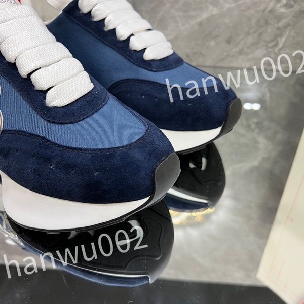 

new luxury sneakers shoes men's technical fabric casual walking rubber sole party wedding runner trainers, Black
