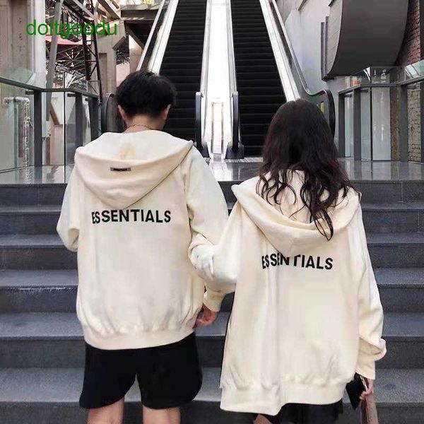 

feargod double wire essen zip up coat high street sweater long sleeve hoodie female fosg jacket, Black;brown