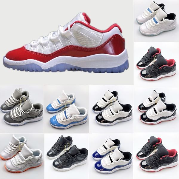 

toddlers cherry unc 11 11s kids shoes boys girls youth basketball shoe designer preschool children high sneaker baby kid infants sports grey, Black