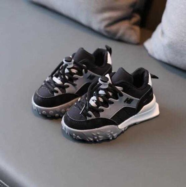 

athletic outdoor new autumn baby girls boys casual shoe soft bottom non-slip breathable outdoor fashion for kids sneakers children sports sh, Black