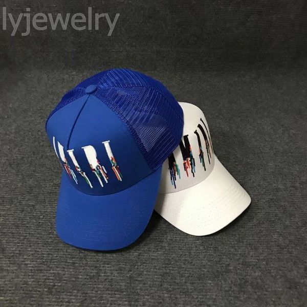 

hiphop trucker hat trendy baseball cap fashionable portable useful uv protection casquette cotton lining with sport mesh designer caps disti, Blue;gray