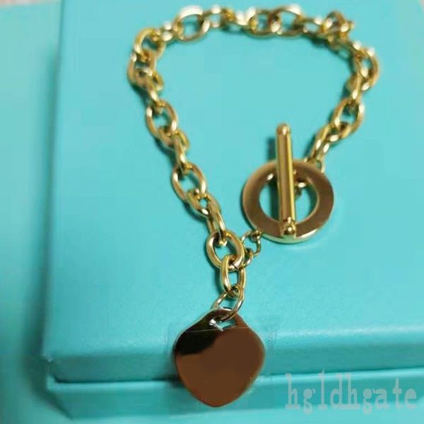 

ot buckle luxury necklaces for womens gold plated bracelets heart tag alloy buckle distinctive luxuries jewelry mens designer bracelet for l, Silver