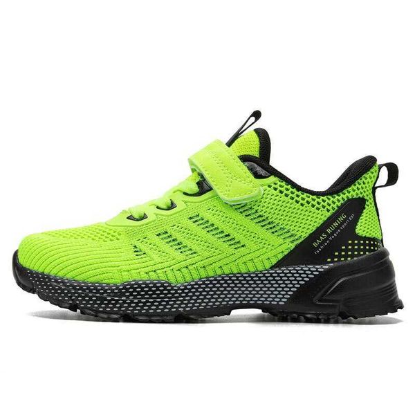 

athletic outdoor baasploa children sport shoes lightweight running shoes for boys breathable casual sneakers hookloop p230404, Black