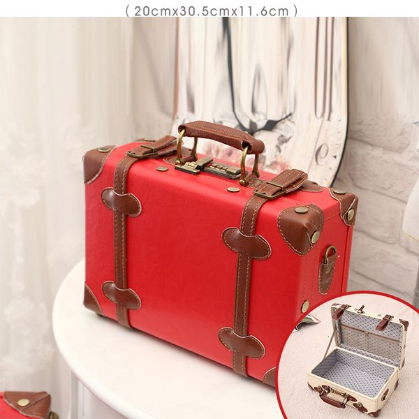 

suitcases leather storage box storage model room decoration props cloakroom box portable buckle make up organizer jewlry case 230404