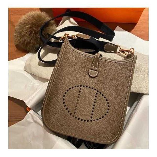 

handbags h bags leather her evel shoulder lyn mus mini luxury leisure casual brand hollow bucket layer cow leather litchi pattern leather wo