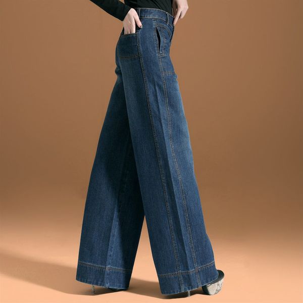 

women's jeans baggy jeans mom high waist denim big women's pants harajuku fashion retro clothing women's trousers jeans 23040, Blue