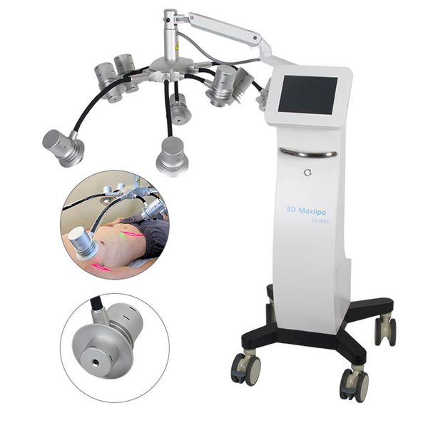

2023 new arrival laser slimming machine 6d lipolaser emerald laser fat loss 532nm 635nm red green light laser slimming machine