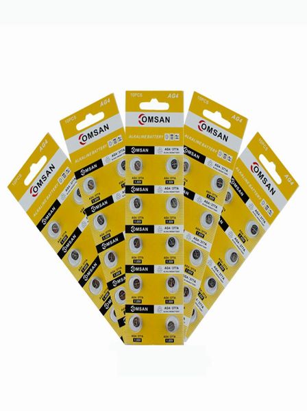 

watch battery 10pack100pcs 15v ag4 sr62666 377 lr62666 button cell8484792, Bronze;slivery