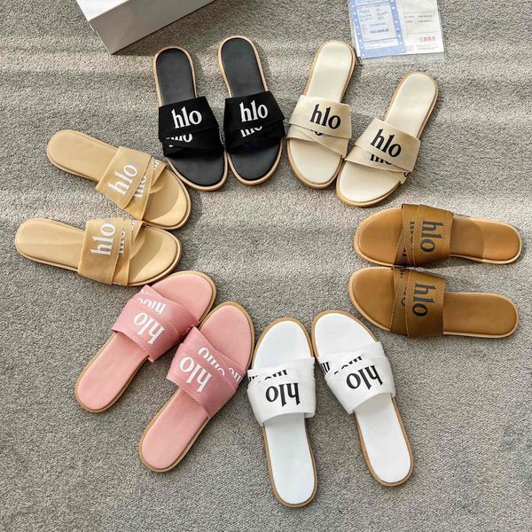 

casual shoes designer slipper women slippers luxury sandals brand real leather flip flop flats slide sneakers boots by brand w269 02, Black