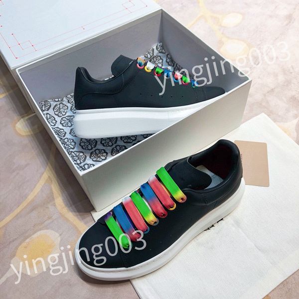 

luxury trainer sneakers fashion designer mens womens shoes genuine leather sneaker hl210210, Black