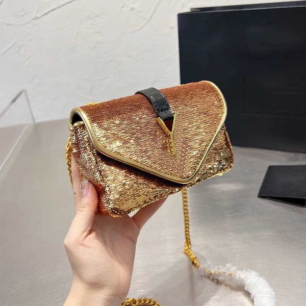 

sequins designer bags woman evening bag classic handbags luxury sequin chain envelope handbag women underarm bags 220920 230731
