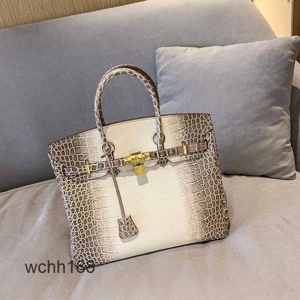 

crocodile birkins bag burkin capacity bags 2023 fashion designer alligator pattern women's single shoulder crossbody handbag women&#039