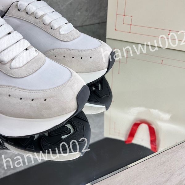 

2023 new luxury sneakers shoes men's technical fabric casual walking rubber sole party wedding runner trainers, Black