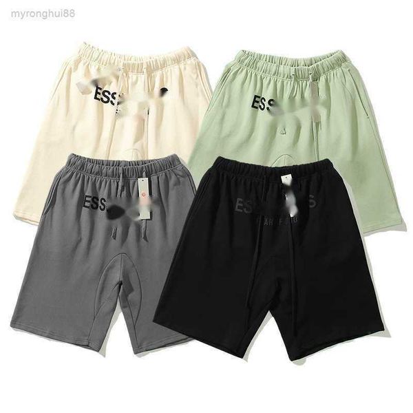 

21ss reflective high street shorts men's casual sports pant loose oversize style drawstring short pants trend designer essentail grbb, White;black