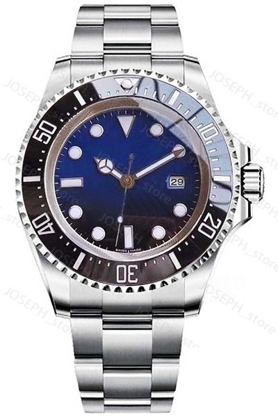 

watches men's automatic mechanical 44mm diameter ceramic ring ultra luminous sapphire glass scratch-proof high-end fashion sportswear j, Slivery;black