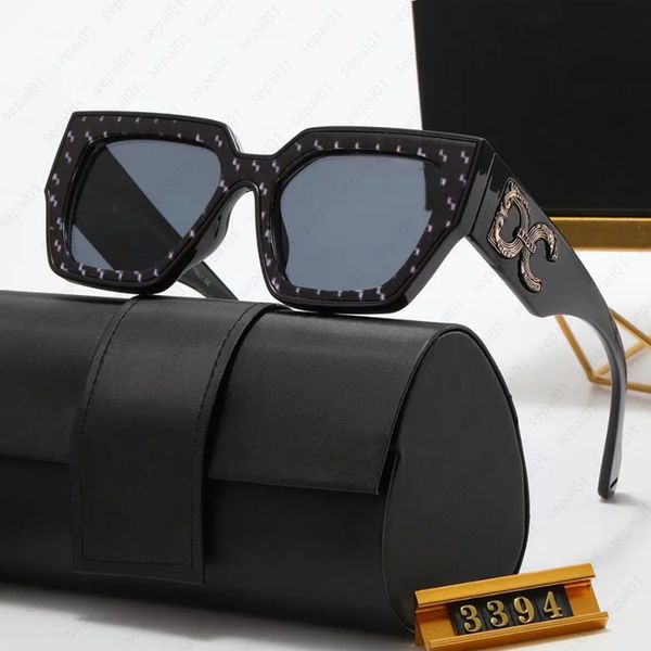 

designer sunglasses fashion classic letter sun glasses for men women polarized eyeglasses adumbral 4 color high quality, White;black