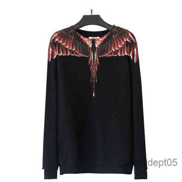 

mb wing sweater hoodie men's women's br loose couple large coat fashion hip hop long sleeve autumn and winter 5x0az, Black
