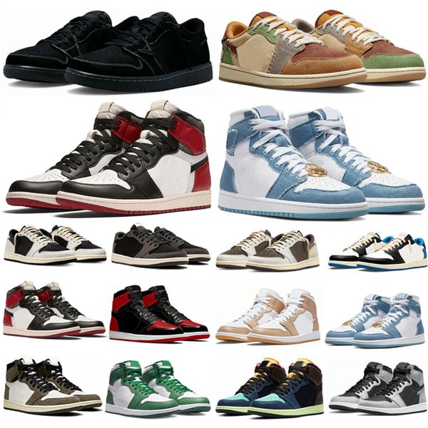 

travis scotts 1 1s basketball shoes fragment for mens womens black phantom jumpman lows true blue shoe chicago lost found reverse dark mocha