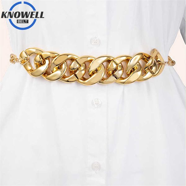 

belts acrylic chain belts for women dresses gold fashion luxury designer brand street fashion belt female waistband for overcoat dress z0404, Black;brown