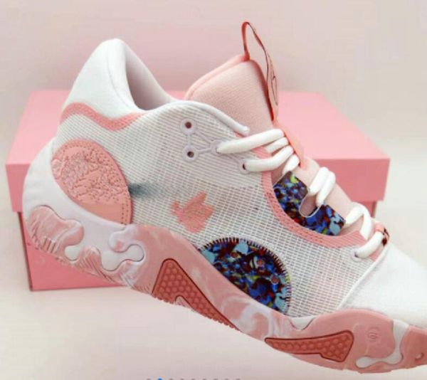 

paul george 6.0 pg 6 pg6 mens baskebtall shoes white black orange chalk fog grey bred infrared blue paisley pink purple green 6s men trainer