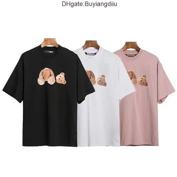 

t shirt designer tshirt palm shirts for men boy girl sweat tee shirts printing bear oversize breathable casual angels t-shirts 100% pure cot, White;black