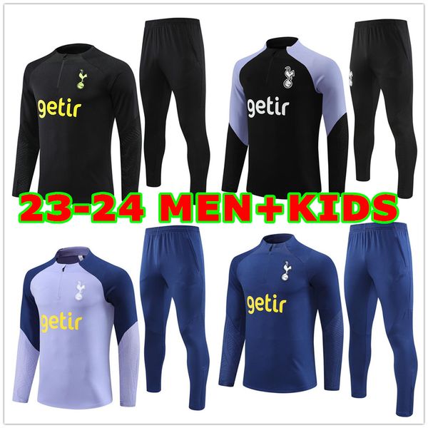 

23 /24 HotspurES soccer tracksuit SET training suit 2023 TOTTENHAMes Long sleeve KANE tracksuit football jacket chandal futbol adult and kids survetement 10/2XL