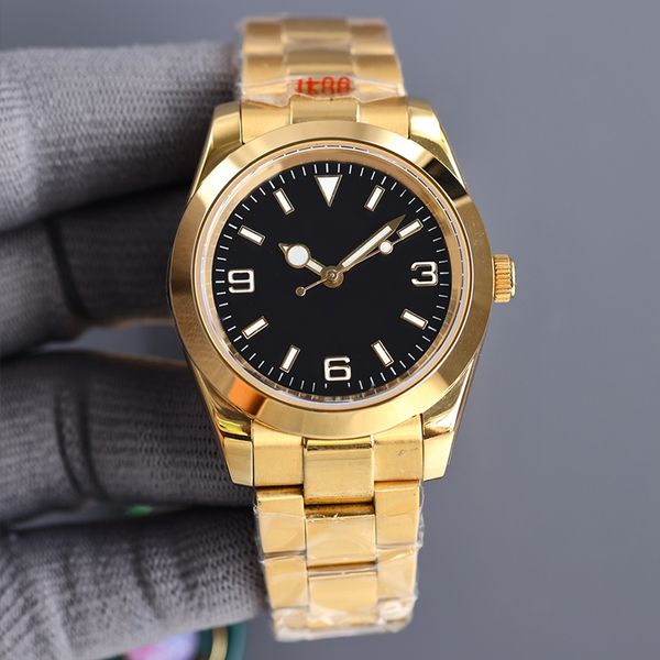 

Men's Luxury Watch 39mm/36mm Women's Gold Watch Bestselling 904L Stainless Steel Sapphire Glass Mirror Sapphire Mirror Automatic Mechanical Watch Montre De Luxe