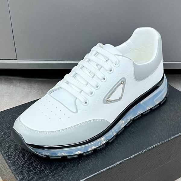 

men classics loafers sneakers designer shoes leather sporty shoes white black grey trainers with box 38-44
