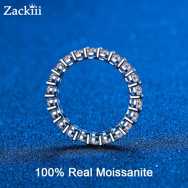 

wedding rings solid 925 silver deluxe 3mm 0.1ct monite full entertainment diamond engagement ring female 2.2ct monite wedding ring 230403, Slivery;golden