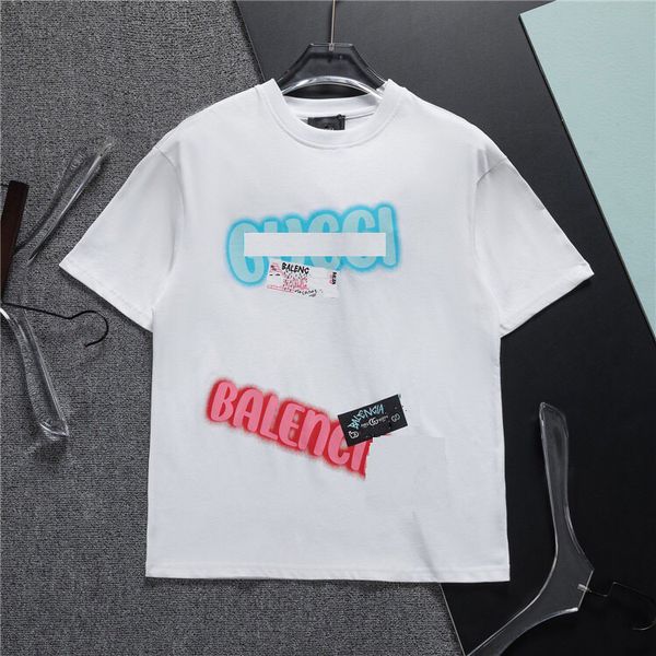 

2023mens t shirt designer for men womens shirts fashion tshirt with letters casual summer short sleeve man tee woman clothing 003, White;black