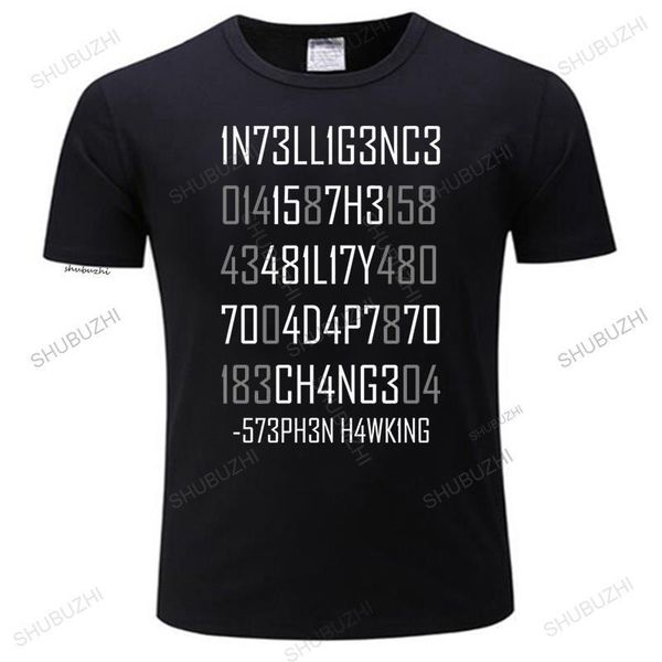 

mens tshirts arrived men crew neck tshirt summer black t shirts 1n73ll1g3nc3 funny teeshirt euro size 230404, White;black