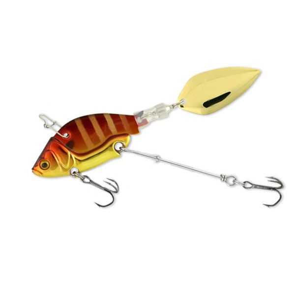 

fishing hooks rotating metal vib vibration bait spinner spoon fishing lures 13.6g 4.4cm jigs trout winter fishing hard baits tackle pesca