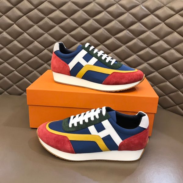 

fashion men casuals shoes escape soft bottom running sneakers italy originals elastic band low calfskin designer outdoor run walk casual spo, Black