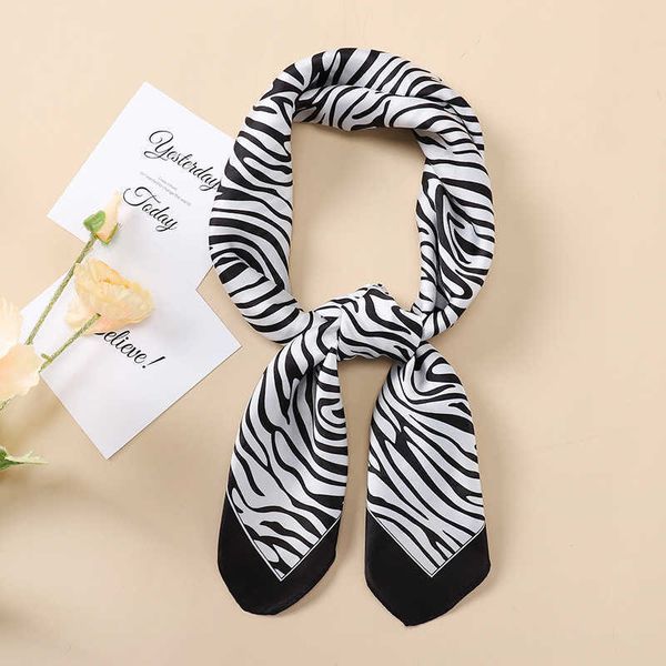 

sarongs new korean version 70cm imitation silk scarf female satin chiffon neck decoration all-match female small square scarf p230403, Blue;gray