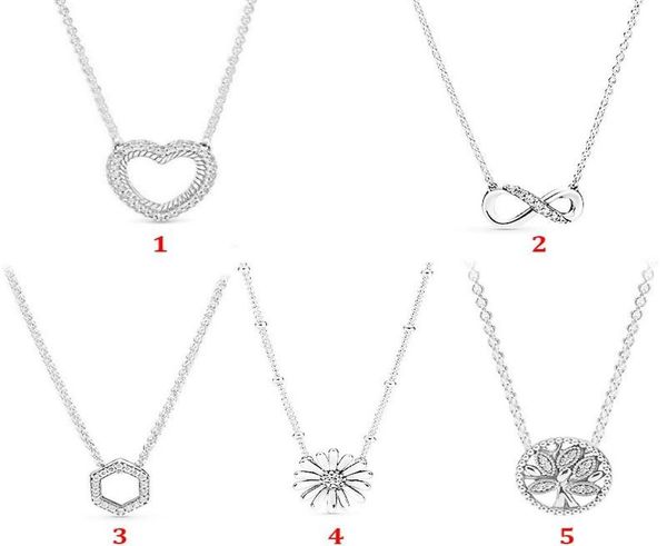 

chains 100 s925 silver love daisy temperament pan necklace women039s clavicle chain holiday gift diy charm jewelr2190298