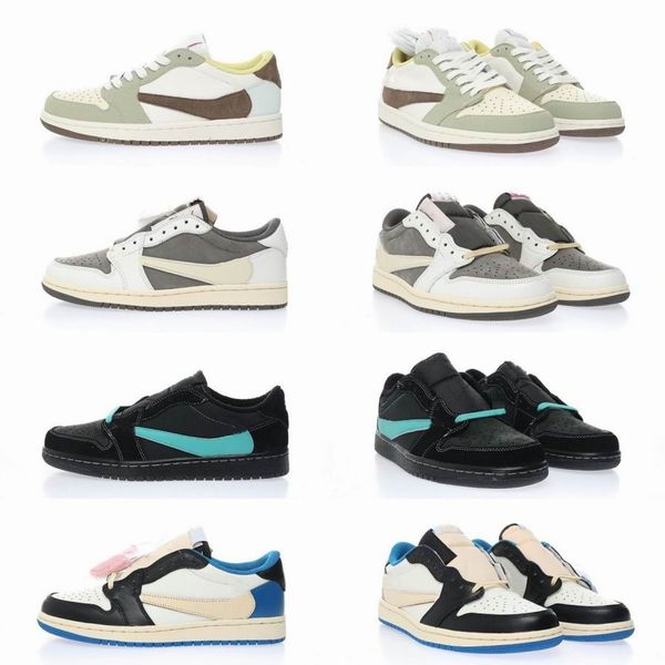 

t s cactus jack sports basketball shoes jumpman 1 low og sp white green year of the rabbit tiffni black knight reverse mocha brown 3.0 milit