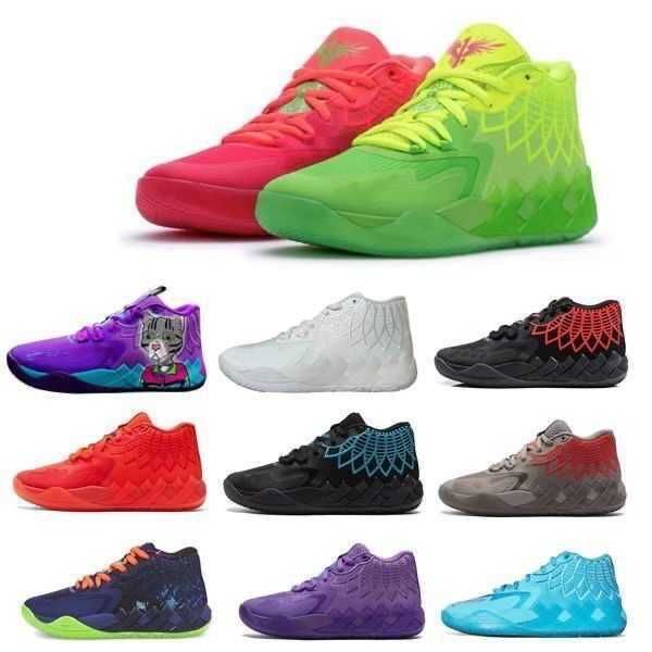 

new og boys lamelo ball mb1 kids basketball shoes for sale 2023 queen city black red grey sport shoe trainner sneakers us4.5-us12