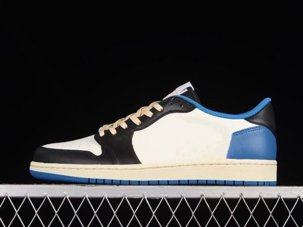 

2023 reasonable basketball shoes ts fragment jumpman 1s low white black royal sail i woman man fashion sport zapatos sneakers excellent qual