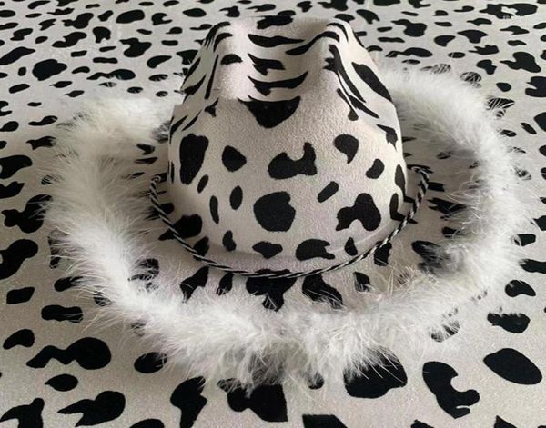 

berets cowboy feather hat milk print felt western women props party costume cosplay carnival headwear fas x4z7berets4655888, Blue;gray