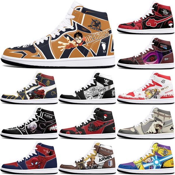 

New diy classics customized shoes sports basketball shoes 1s men women antiskid anime fashion customized figure sneakers 404666
