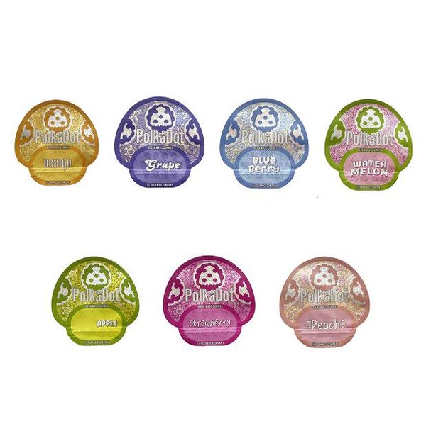 

special shaped bags polkadot mushroom bag packaging mylar wholesale round shapeds bags