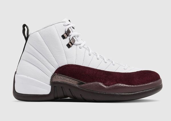 

shoes a ma maniere x 12 black white burgundy crush men sports sneakers original dv6989-001 dv6989-100