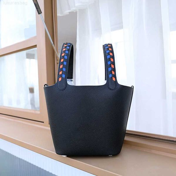 

designer luxury bag small portable vegetable basket leather highend women's water bucket woven crossbody ladies bagp3zxx7dg picotin